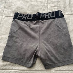 Nike Pro Gray Athletic Shorts